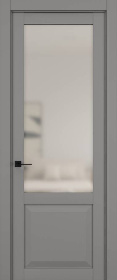 Дверь межкомнатная Hausdoors Керамик серый 4 New Classic ст.просветленное в Екатеринбурге