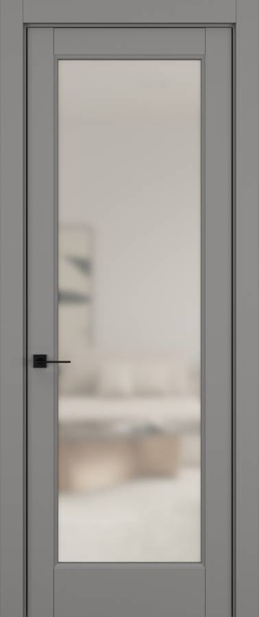 Дверь межкомнатная Hausdoors Керамик серый 3 Soft Classic ст.просветленное в Екатеринбурге