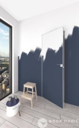 Дверь межкомнатная FRANT INVISIBLE Скрытого монтажа Прямое открывание Черная кромка в Екатеринбурге