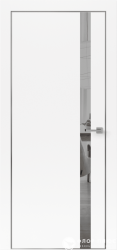 Дверь межкомнатная UBERTURE Тамбурат ПДТОз 4104 Аляска суперматовая серая кромка в Екатеринбурге