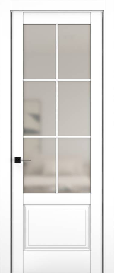 Дверь межкомнатная Hausdoors Керамик снежный 12 New Classic ст.просветленное в Екатеринбурге