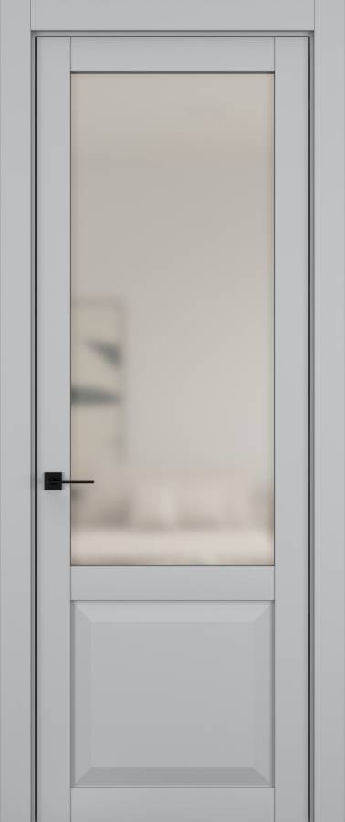 Дверь межкомнатная Hausdoors Шеллак серый 4 New Classic ст.просветленное в Екатеринбурге