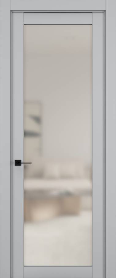 Дверь межкомнатная Hausdoors Шеллак серый 2 New Classic ст.просветленное в Екатеринбурге