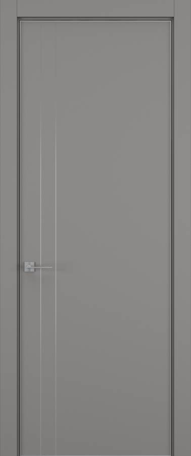 Дверь межкомнатная Hausdoors Керамик серый 4 Minimalism кромка матовая в Екатеринбурге