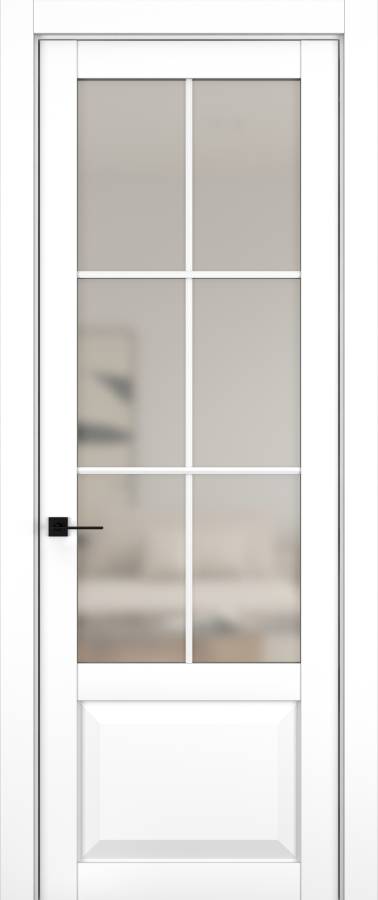 Дверь межкомнатная Hausdoors Керамик снежный 6 New Classic ст.просветленное в Екатеринбурге