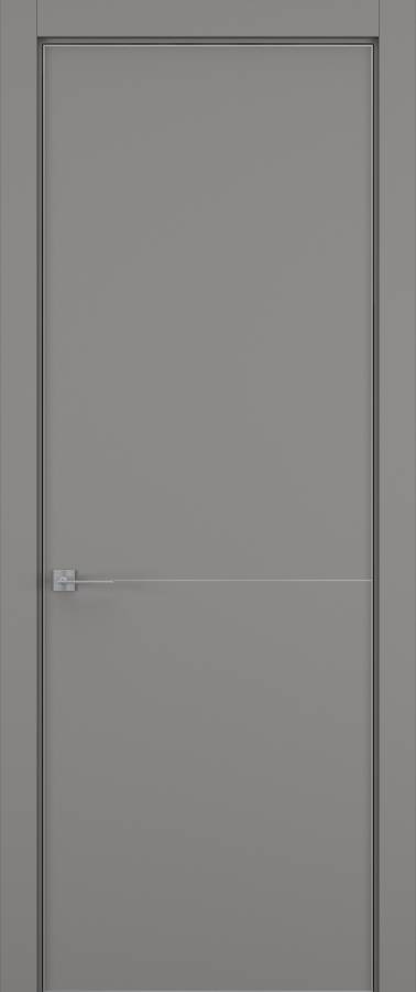 Дверь межкомнатная Hausdoors Керамик серый 2 Minimalism L REVERSE кромка матовая в Екатеринбурге