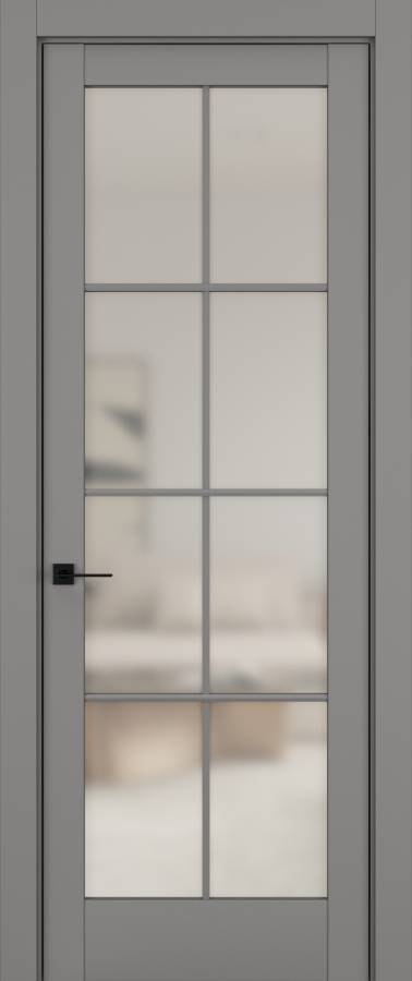 Дверь межкомнатная Hausdoors Керамик серый 11 New Classic ст.просветленное в Екатеринбурге