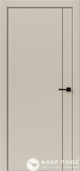 Дверь межкомнатная UBERTURE Тамбурат Лайт ПДТЧ 4303 Лофт бежевый черная кромка в Екатеринбурге