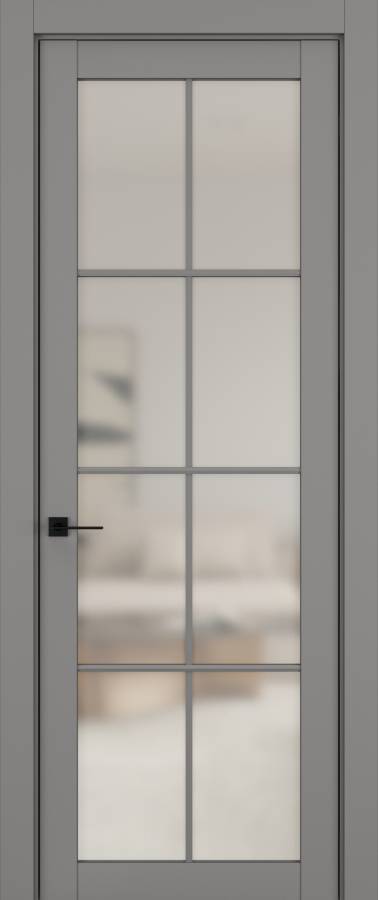 Дверь межкомнатная Hausdoors Керамик серый 5 New Classic ст.просветленное в Екатеринбурге