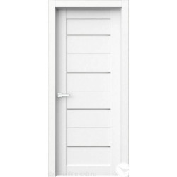 Дверь межкомнатная FRANT SCANDI Rondo G-204 White crystal стекло мателюкс в Екатеринбурге