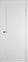 Дверь межкомнатная VFD Бейсик 1V  Белый  АБС белый СМ в Екатеринбурге