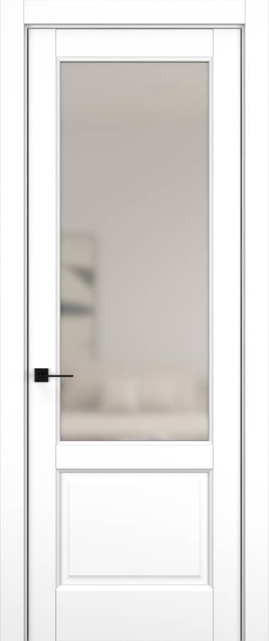 Дверь межкомнатная Hausdoors Керамик снежный 4 Soft Classic ст.просветленное в Екатеринбурге