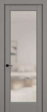 Дверь межкомнатная Hausdoors Керамик серый 3 Soft Classic ст.матовое