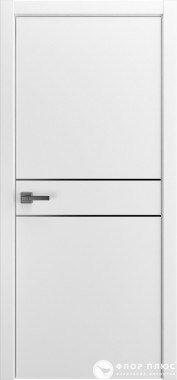Дверь межкомнатная FRANT LINE RIVIERA LINE-2 ЭБ 4К глухая Эмалит белый топан