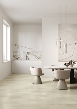 Кварцевый паркет Quartz Parquet Классик Клён Американский Белый 400-56 7/1,2 мм