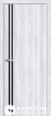 Дверь межкомнатная FRANT LINE REAL SH-3 Ривьера Айс стекло черное