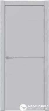 Дверь межкомнатная UBERTURE Тамбурат ПДТч 4102 Манхэттен черная кромка