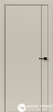 Дверь межкомнатная UBERTURE Тамбурат Лайт ПДТЧ 4303 Лофт бежевый черная кромка