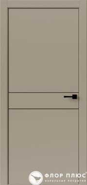 Дверь межкомнатная UBERTURE Тамбурат Лайт ПДТЧ 4309 Лофт мокко черная кромка