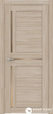 Дверь межкомнатная FRANT Fusion Plaza L5/3 Беленый дуб стекло бронза