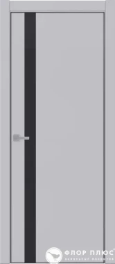Дверь межкомнатная UBERTURE Тамбурат Лайт ПДТО 4204 Манхэттен черная кромка