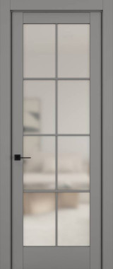 Дверь межкомнатная Hausdoors Керамик серый 11 New Classic ст.просветленное