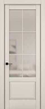 Дверь межкомнатная Hausdoors Керамик жемчужный 12 New Classic ст.просветленное