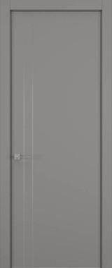 Дверь межкомнатная Hausdoors Керамик серый 4 Minimalism кромка матовая