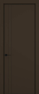 Дверь межкомнатная Hausdoors Керамик коричневый 4 Minimalism кромка черная