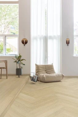 ПВХ плитка Quick Step Vinyl Flex PRISTINE Дуб безмятежный натуральный светлый