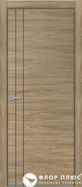 Дверь межкомнатная Тамбурат (Tamburat) 4105 дуб мадейра черная кромка