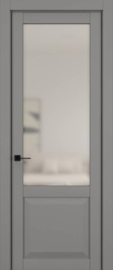 Дверь межкомнатная Hausdoors Керамик серый 4 New Classic ст.просветленное