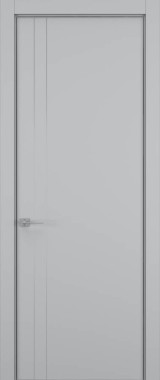 Дверь межкомнатная Hausdoors Шеллак серый 4 Minimalism R REVERSE кромка матовая