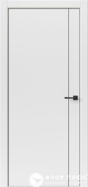 Дверь межкомнатная UBERTURE Тамбурат Лайт ПДТЧ 4303 Лофт белый черная кромка