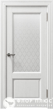 Дверь межкомнатная UBERTURE Сорренто 80010 белый серена остекленная