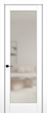 Дверь межкомнатная Hausdoors Керамик снежный 3 Soft Classic ст.просветленное