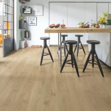 Ламинат Quick Step Perspective Доска дуба белого светло-бежевая PER6075