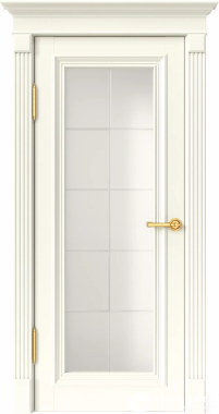 Дверь межкомнатная UBERTURE Катунь ПДО 81001 1735+карниз ДАРК ВАЙТ (БЕЖЕВЫЙ)