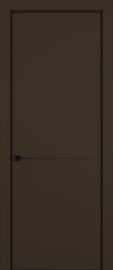 Дверь межкомнатная Hausdoors Керамик коричневый 2 Minimalism кромка черная