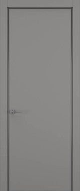 Дверь межкомнатная Hausdoors Керамик серый 1 Minimalism R REVERSE кромка матовая