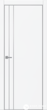 Дверь межкомнатная UBERTURE Тамбурат ПДТм 4105 Аляска суперматовая серая кромкка