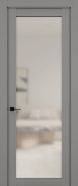 Дверь межкомнатная Hausdoors Керамик серый 2 New Classic ст.матовое