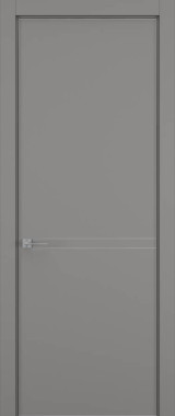 Дверь межкомнатная Hausdoors Керамик серый 3 Minimalism кромка матовая