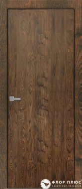 Дверь межкомнатная UBERTURE Тамбурат Лайт ПДТЧ 4201 Орех шоколадный черная кромка