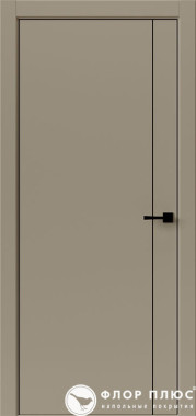 Дверь межкомнатная UBERTURE Тамбурат Лайт ПДТЧ 4303 Лофт мокко черная кромка