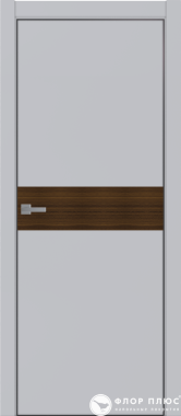 Дверь межкомнатная UBERTURE Тамбурат ПДТч 4106 Манхэттен черная кромка