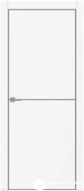 Дверь межкомнатная UBERTURE Тамбурат ПДТч 4102 Аляска суперматовая черная кромка