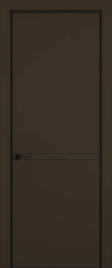 Дверь межкомнатная Hausdoors Керамик коричневый 3 Minimalism кромка черная