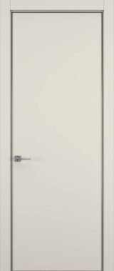 Дверь межкомнатная Hausdoors Керамик жемчужный 1 Minimalism L REVERSE кромка матовая
