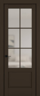 Дверь межкомнатная Hausdoors Керамик коричневый 12 New Classic ст.просветленное